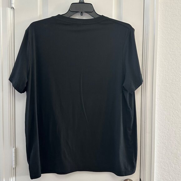 Shein Curve 3XL Black T-Shirt With "Positive Mind Positive Vibes Positive Life" - Picture 2 of 5